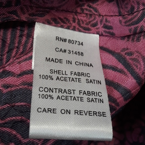 NWT BCBGirls Pink Paisley print Satin tank top - Picture 7 of 8